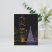 Kerstmis in Warren Park Night Feestdagenkaart (Staand voorkant)