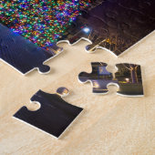 Kerstmis in Warren Park Night Legpuzzel (Zijkant)