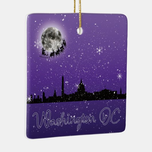 Kerstmis in Washington DC Keramisch Ornament (Rechts)