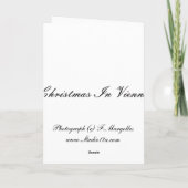 Kerstmis in Wenen Kaart (Achterkant)