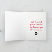 Kerstmis in Wenskaart/Mewy-kerstmis Feestdagen Kaart (Binnen)