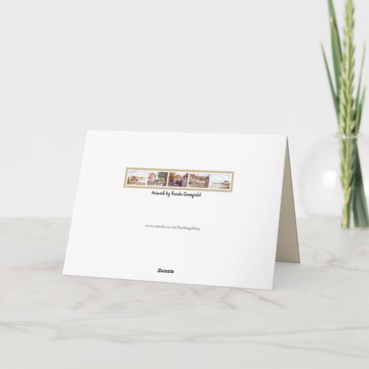 Kerstmis in Windsor Feestdagen Kaart (Achterkant)