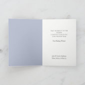 Kerstmis in Wyoming Mountain Cabin Feestdagen Kaart (Binnen)