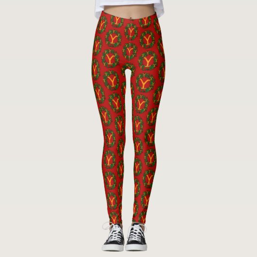 Kerstmis in Yellowstone 2 - Leggings (Voorkant)