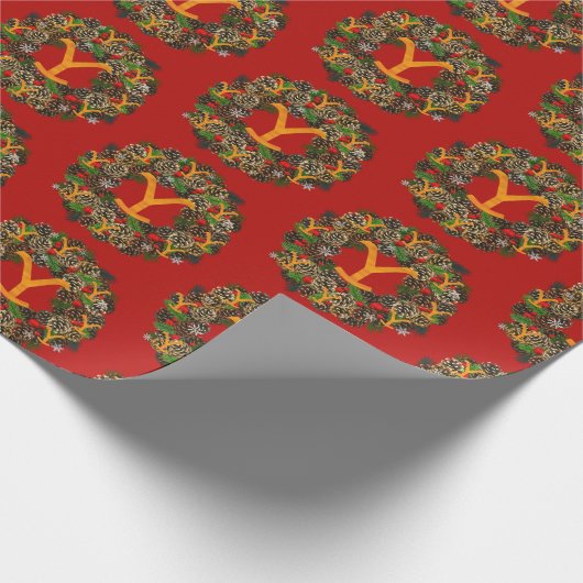 Kerstmis in Yellowstone - Cadeaupapier (Hoek)