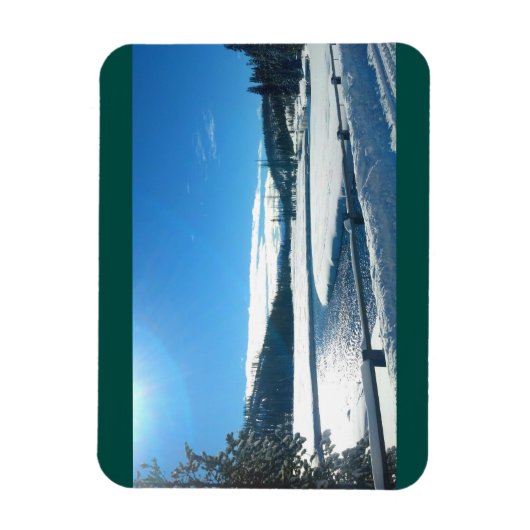 Kerstmis in Yellowstone Fotomagneet Magneet (Verticaal)