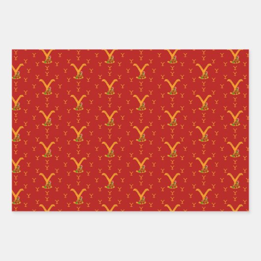 Kerstmis in Yellowstone - Inpakpapier Vel (Voorkant 3)