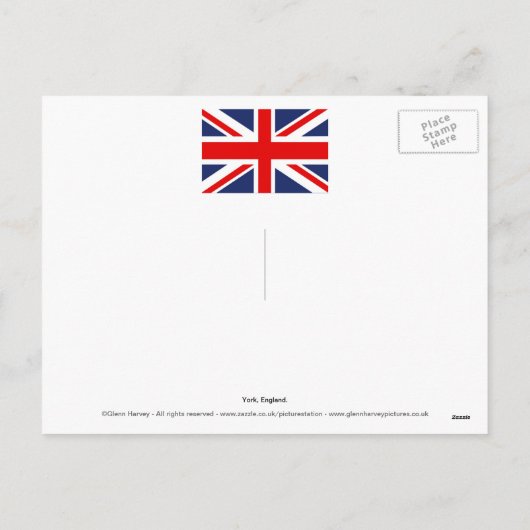 Kerstmis in York Feestdagenkaart (Achterkant)