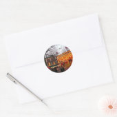 Kerstmis in York Ronde Sticker (Envelop)