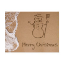 Kerstmis in zomervakantie Briefkaart