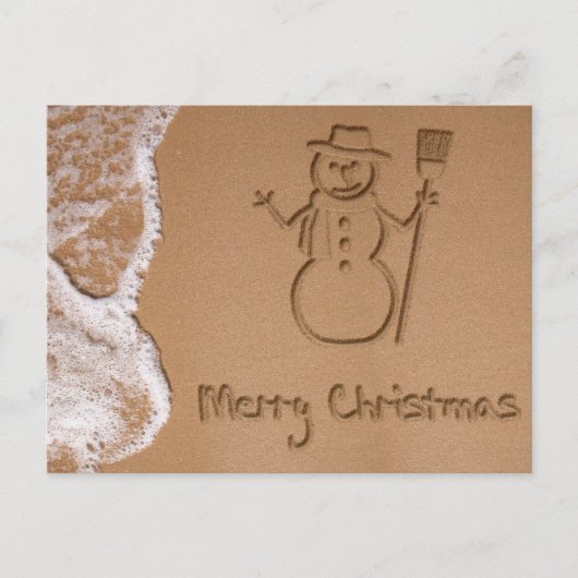 Kerstmis in zomervakantie Briefkaart (Voorkant)