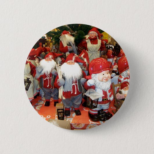 Kerstmis in Zweden Ronde Button 5,7 Cm (Voorkant)
