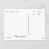 Kerstmis in Zwitserland Feestdagenkaart (Achterkant)