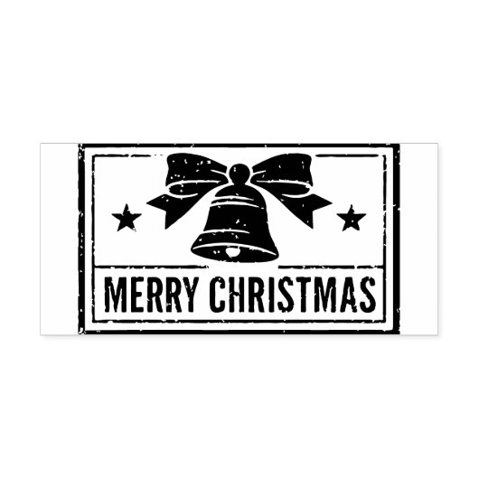 Kerstmis inktstempel rubberstempel (Afrduk)