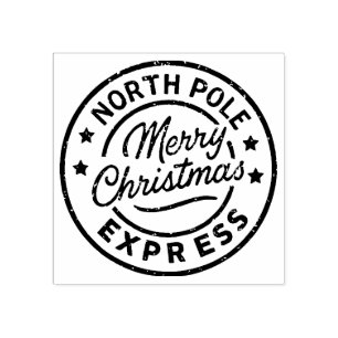 Kerstmis inktstempel rubberstempel