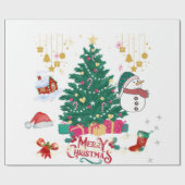 Kerstmis inpakpapier (Vlak)