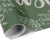 Kerstmis Inpakpapier Groen (Rol Hoek)