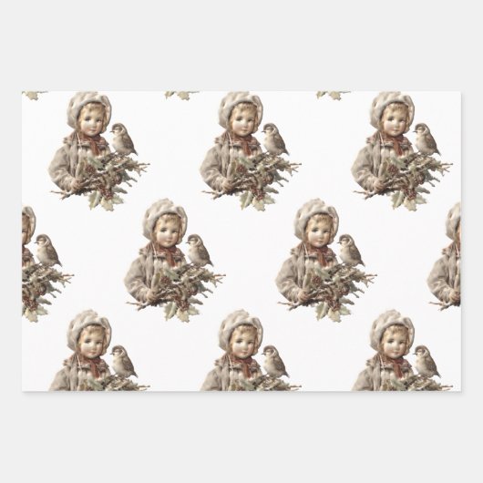  kerstmis inpakpapier vel (Voorkant)