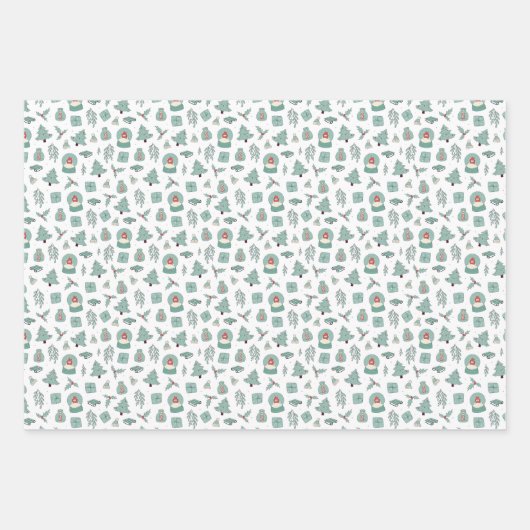 Kerstmis Inpakpapier Vel (Voorkant 3)