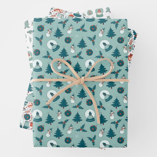 Kerstmis Inpakpapier Vel (In situ)