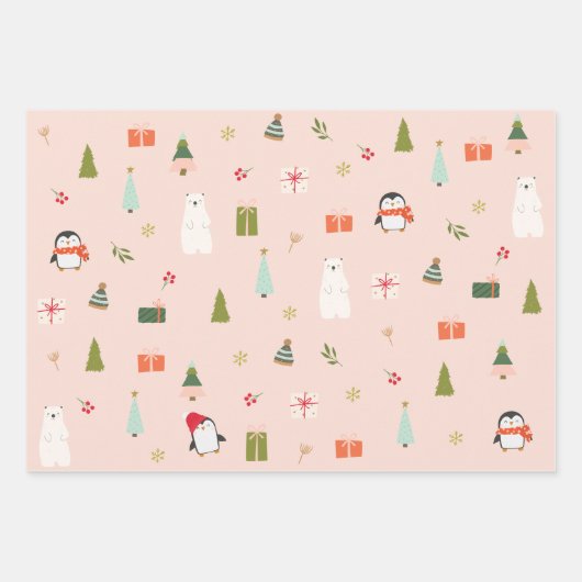 Kerstmis Inpakpapier Vel (Voorkant)