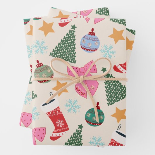 Kerstmis Inpakpapier Vel (In situ)