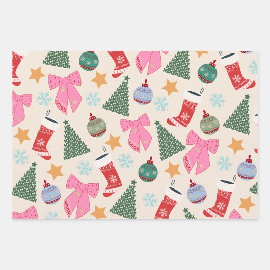 Kerstmis Inpakpapier Vel (Voorkant)