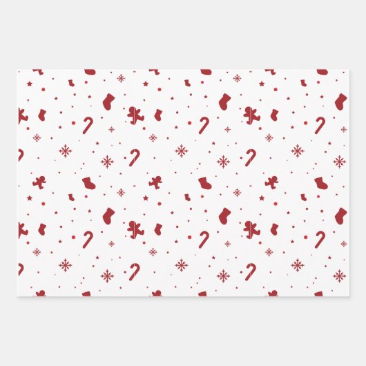 "Kerstmis" Inpakpapier Vel (Voorkant)