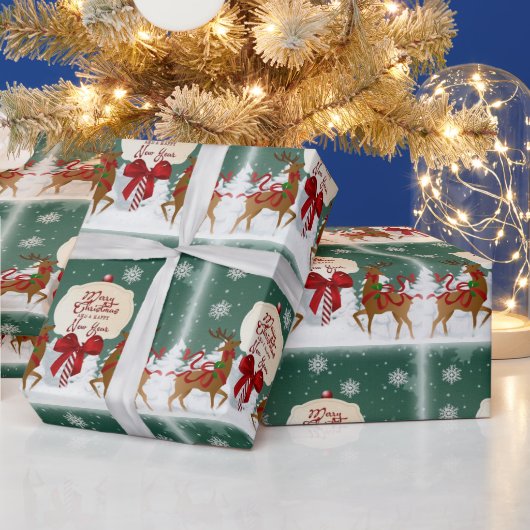 Kerstmis Inpakpapier Vintage (Feestdagen)