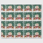 Kerstmis Inpakpapier Vintage (Vlak)