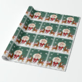 Kerstmis Inpakpapier Vintage (Uitgerold)