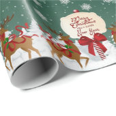 Kerstmis Inpakpapier Vintage (Rol Hoek)