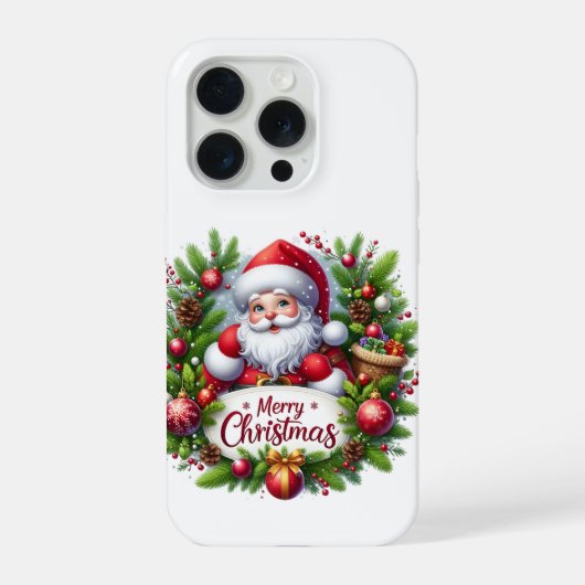 Kerstmis iPhone 15 Pro Hoesje (Achterkant)