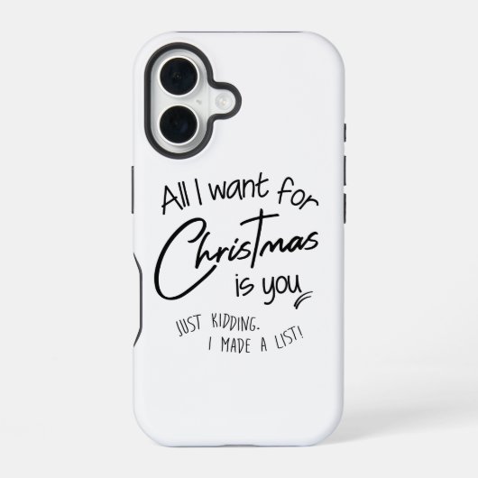 Kerstmis iPhone 16 Hoesje (Achterkant)