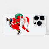 Kerstmis iPhone Case Santa met Gift (Achterkant (horizontaal))