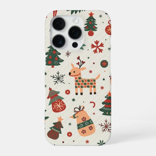 Kerstmis iPhone Hoesje (Achterkant)