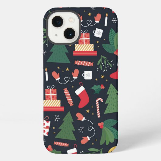 Kerstmis iPhone Hoesje (Achterkant)