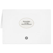 Kerstmis: Irish Setter in sneeuwvlokken (Achterkant Horizontaal)