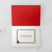 Kerstmis: Irish Setter in sneeuwvlokken Kaart (Binnen)