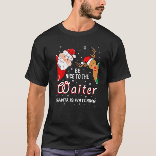 Kerstmis is aardig voor de orter die de kerstman k t-shirt (Voorkant)