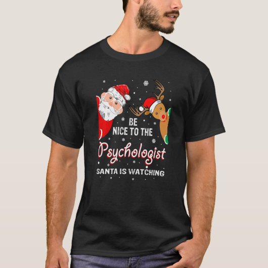 Kerstmis is aardig voor de psycholoog Santa is wat T-shirt (Voorkant)