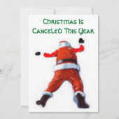 Kerstmis is afgelast Kaart (Voorkant)