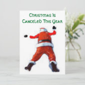 Kerstmis is afgelast Kaart (Staand voorkant)