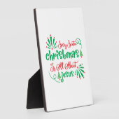 Kerstmis is alleen mogelijk fotoplaat (Zijkant)