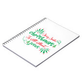 Kerstmis is alleen mogelijk notitieboek (Linkerzijde)