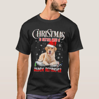 Kerstmis is beter met een gouden reclassering - ho t-shirt