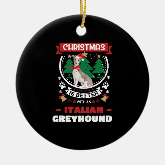 Kerstmis is beter met een Italiaanse griezelige Ch Keramisch Ornament (Voorkant)