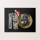 Kerstmis is beter met een Schnauzer Legpuzzel (Horizontaal)