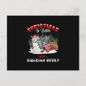 Kerstmis is beter met hond | Cadeaubon eigenaar Aankondigingskaart (Voorkant)