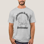 Kerstmis is beter met Rottweiler T-shirt (Voorkant)